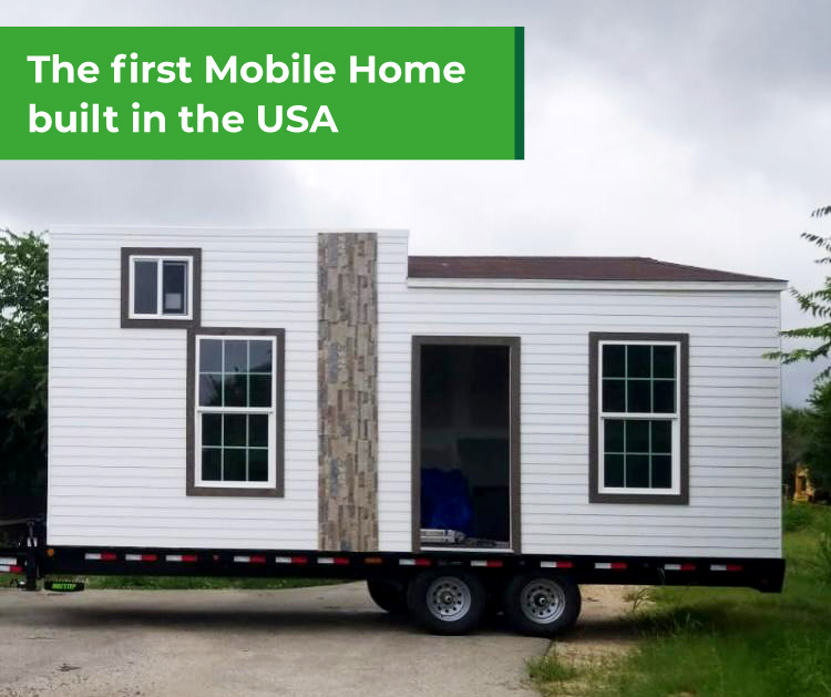 mbhome-first-usa The first Mobile Home built in the USA with the Wallclic technology